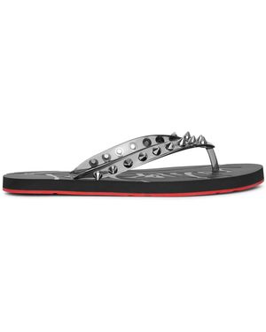 Christian Louboutin Loubi Flip Donna Flat Smoke - Multicolour