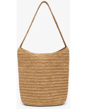 The Row Alma Raffia Shoulder Bag - White