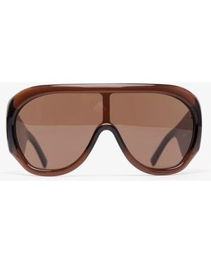 Phoebe Philo Bombe Brown Overized Sunglasses - Multicolour