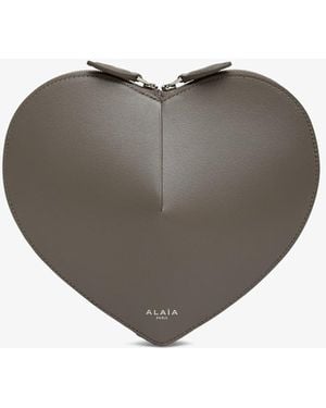 Alaïa Le Coeur Taupe Leather Crossbody Bag - Multicolour