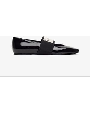 Givenchy Black Logo Ballerinas - White