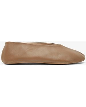 The Row Stella Taupe Slippers - Multicolor