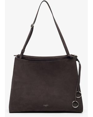 Alaïa Le Click Medium Square Grey Bag - Black