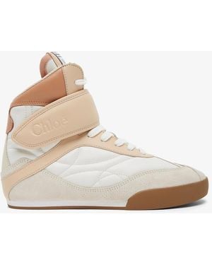 Chloé Kick High-top Leather Trainers - White