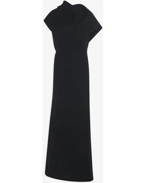The Row Kamil Wool Dress - Black