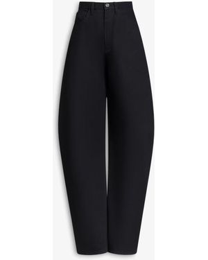 Alaïa Black Denim Round Jeans - Blue