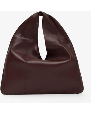 The Row Bindle Small Brown Leather Bag