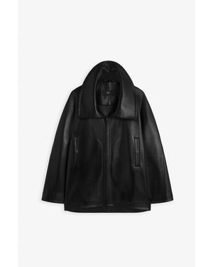 Phoebe Philo Swathe Black Leather Jacket