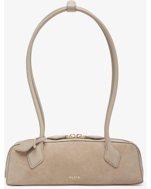 Alaïa Le Teckel Small Greige Bag - White