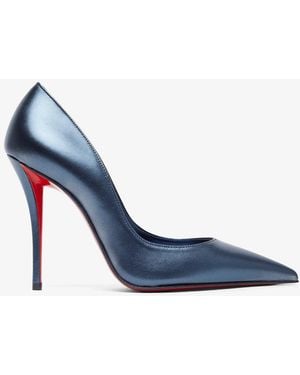 Christian Louboutin Miss Z 100 Blue Patent Pumps