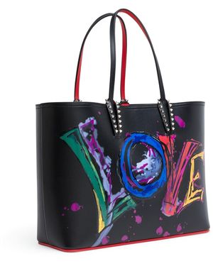 Christian Louboutin Cabata Love Print Tote Bag - Red