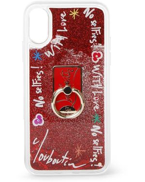 Christian Louboutin Loubiring Iphone Case Xs - Red