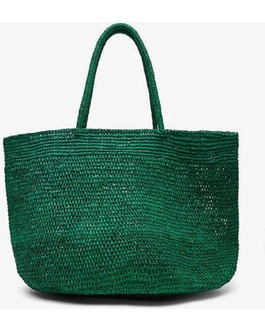 The Row Oregon Green Raffia Bag