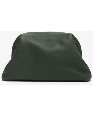 The Row Mira Moss Green Clutch