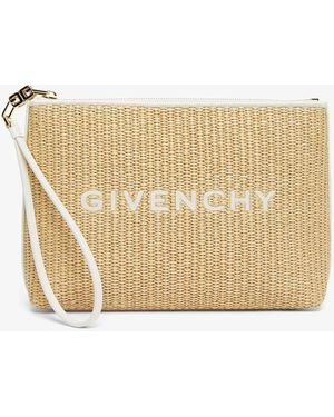 Givenchy Travel Raffia Pouch - Natural