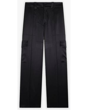 Phoebe Philo Liquid Cargo Black Trousers