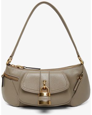 Chloé The 99 Grey Leather Shoulder Bag - Metallic