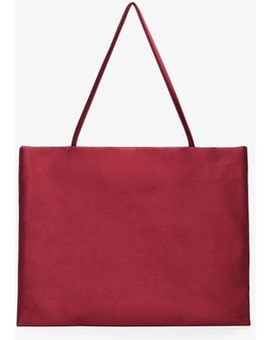The Row Cecily Large Red Tote Bag