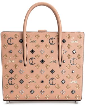 Christian Louboutin Paloma Medium Beige Loubinthesky Bag - Pink