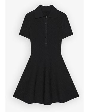 Givenchy Polo Collar Short Dress - Black