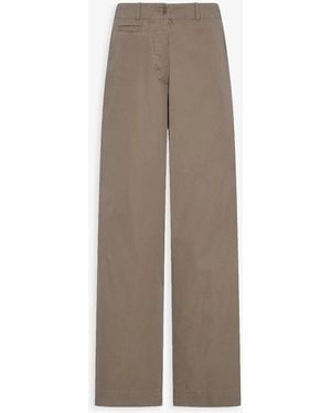 The Row Fadry Dark Sand Cotton Pants - Natural