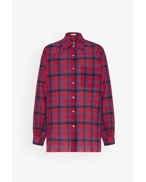 The Row Nessonplaid Cotton Shirt - Red