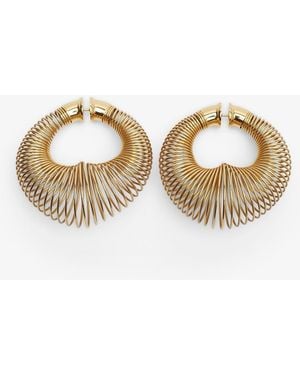 Alaïa Spiral Hoops Gold Earrings - Multicolour