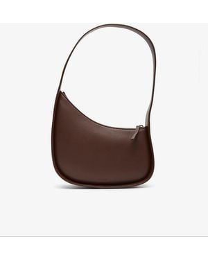The Row Half Moon Brown Leather Bag - Metallic