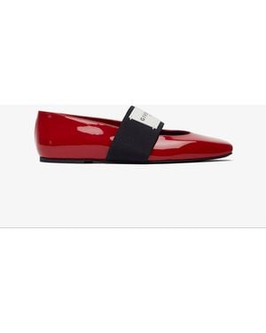 Givenchy Logo Ballerinas - Red