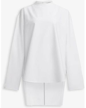 Alaïa Highneck Poplin Cotton Shirt - Multicolour