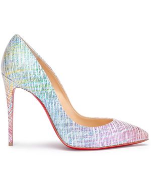 Christian Louboutin Pigalle Follies 100 Unicorn Suede Court Shoes - Blue