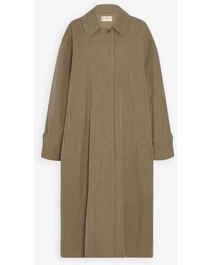 The Row Rocco Taupe Coat - Natural