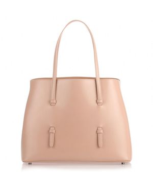 Alaïa Nude Leather Tote - Pink