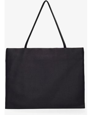 The Row Cecily Large Black Tote Bag