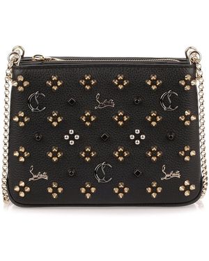 Christian Louboutin Triloubi Small Black Logo Studded Bag