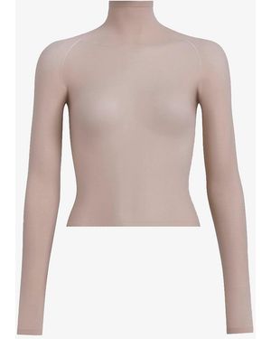 Alaïa Second Skin Beige Top - Pink