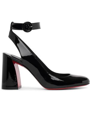 Christian Louboutin Miss Sab 85 Black Patent Pumps