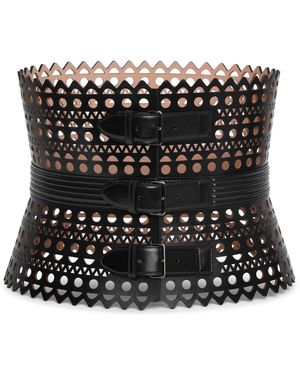 Alaïa Le Corset Black Leather Belt