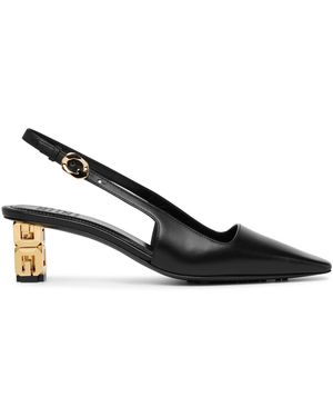 Givenchy G Cube 50 Black Slingback Court Shoes