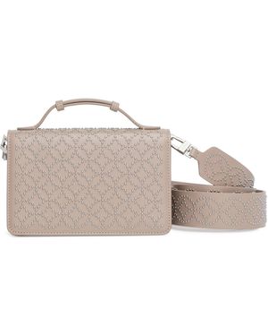 Alaïa Franca Small Light Beige Studded Bag - Grey