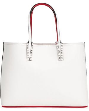 Christian Louboutin Cabata White Calf Leather Tote
