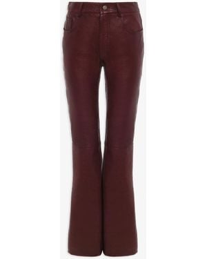 Chloé Flared Pants In Leather