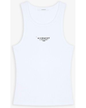 Givenchy White Logo Tank Top