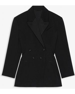 Givenchy Pleated Back Smoking Jacket - Black