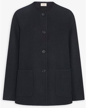 The Row Quintus Wool Jacket - Blue