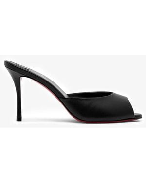 Christian Louboutin Me Dolly 85 Black Leather Mules