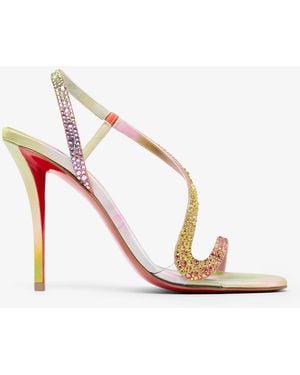 Christian Louboutin Rosa Z Strass Sandals - White