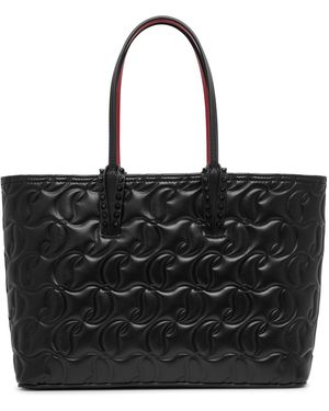Christian Louboutin Cabata Small Black Leather Tote Bag