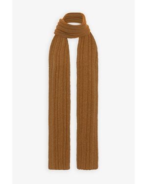 The Row Amos Tan Wool Scarf - Brown