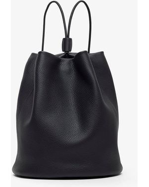 The Row Joe Black Leather Backpack
